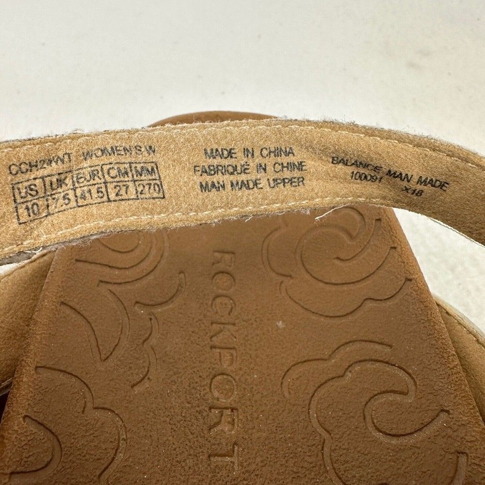 Rockport Ridge Sling Strap White Thong Sandals Womens size 10 - Picture 8 of 8